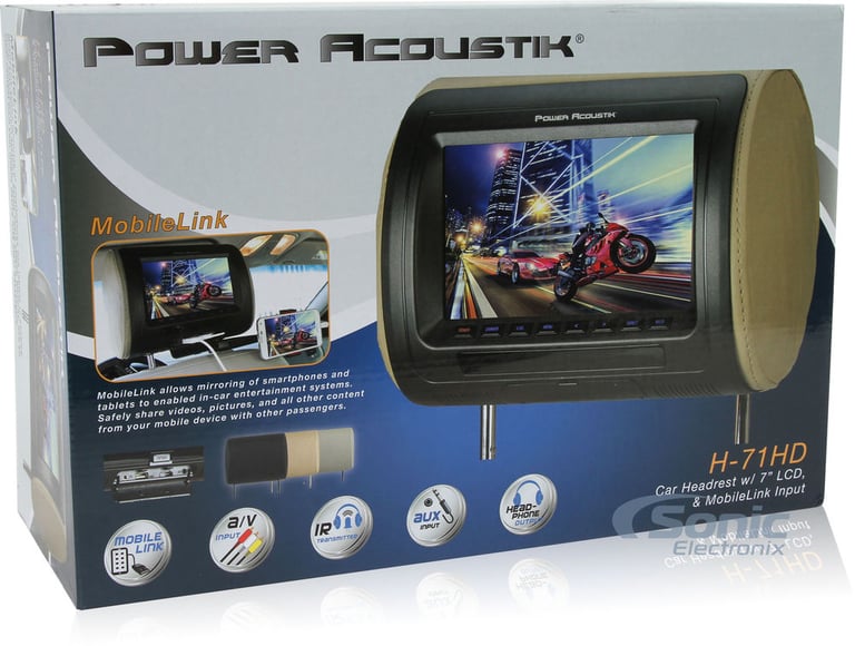 Power Acoustik 7" LCD Headrest Monitor (H-71HD) Image 11