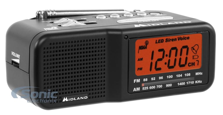 Midland WR11 AM/FM Alarm Clock Emergency Weather Alert Radio Image 2