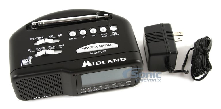 Midland WR11 AM/FM Alarm Clock Emergency Weather Alert Radio Image 7