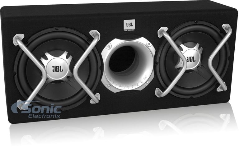 JBL GT5-2402BR + JBL MS-A5001 + Kit, Dual Sub Box with Amp & Wires Image 2