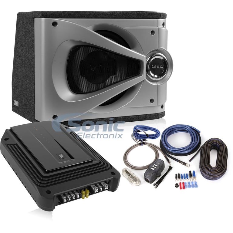 300 Watt JBL & Infinity Subwoofer Bass Solution w/ FREE Wiring Kit Image 1