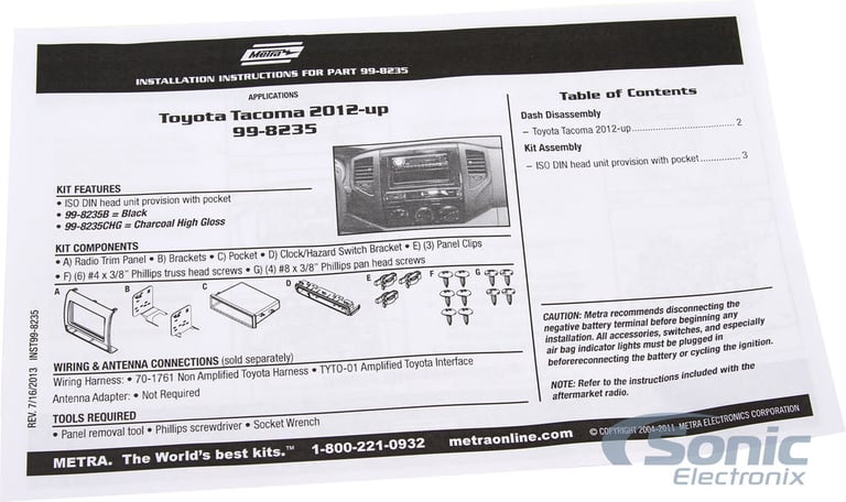 Metra 99-8235CHG Dash Kit Image 5