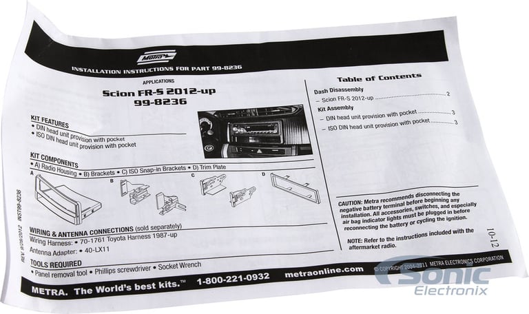 Metra 99-8236 Dash Kit Image 5