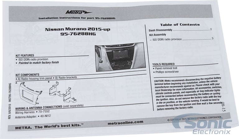 Metra 95-7628BHG Dash Kit Image 4