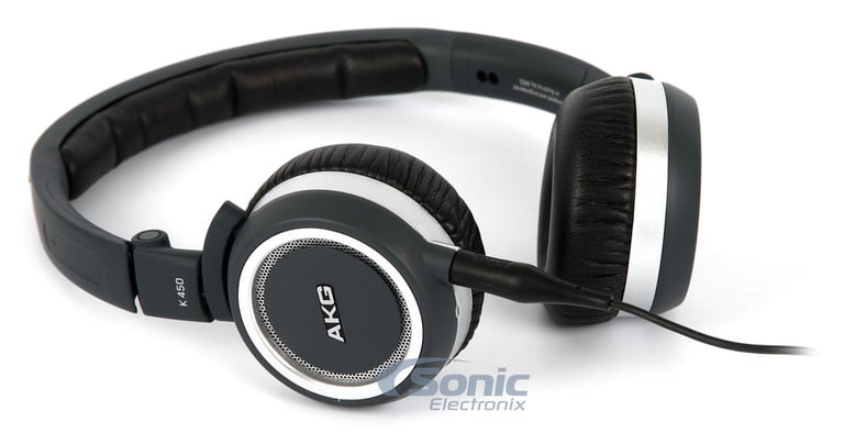 AKG K450BLU - Navy Blue + Sonic Electronix Bonus Pack 3 Image 5