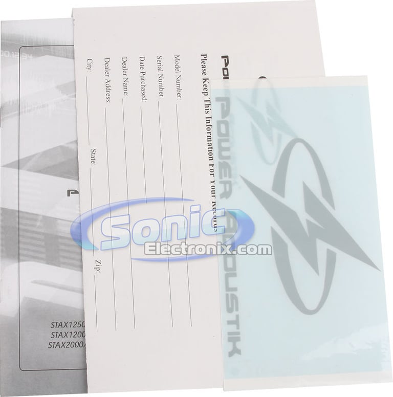 Power Acoustik STAX 4000/1D (STAX4000/1D) Image 9