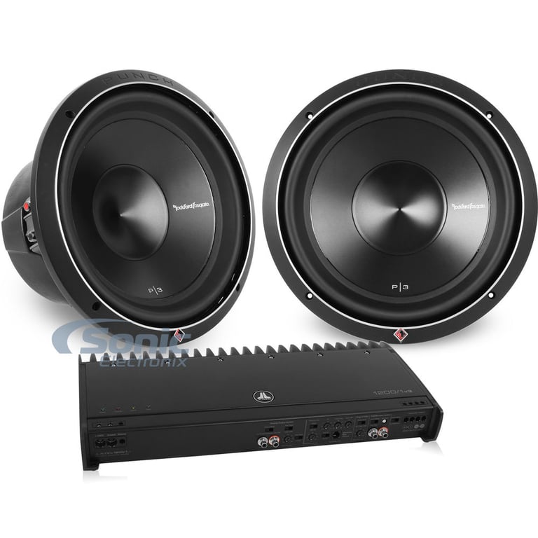 JL Audio Class D Amplifier + Two FREE Rockford Fosgate 12" Punch Subwoofers Image 1