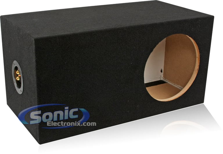10" Round Hole, Long Rear Slot Ported Enclosure for Most 10" Subwoofers Image 3