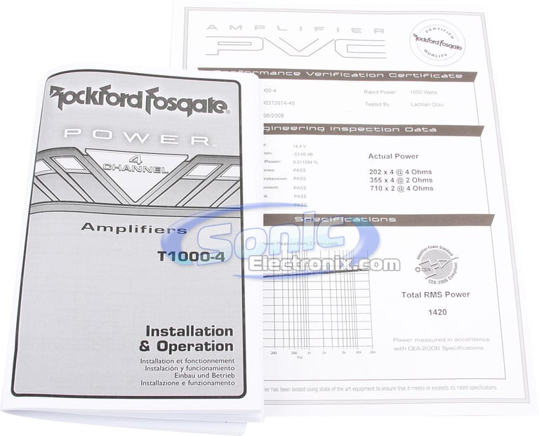 Rockford Fosgate Power T1000-4 (2009 Edition) Open Box Image 7