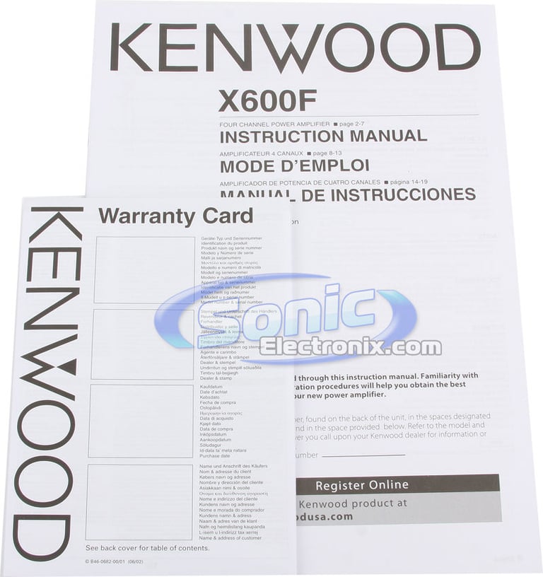 Kenwood eXcelon X600F Image 7