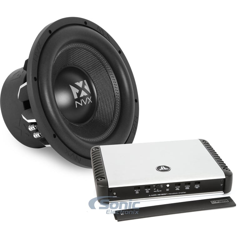 JL Audio Class D HD Series Amplifier + FREE NVX 12" VC-Series Subwoofer Image 1