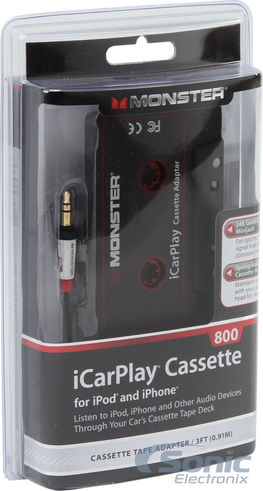 Monster iCarPlay AI 800 CAS-ADPT Cassette Tape Deck Adapter (129342-00) Image 3