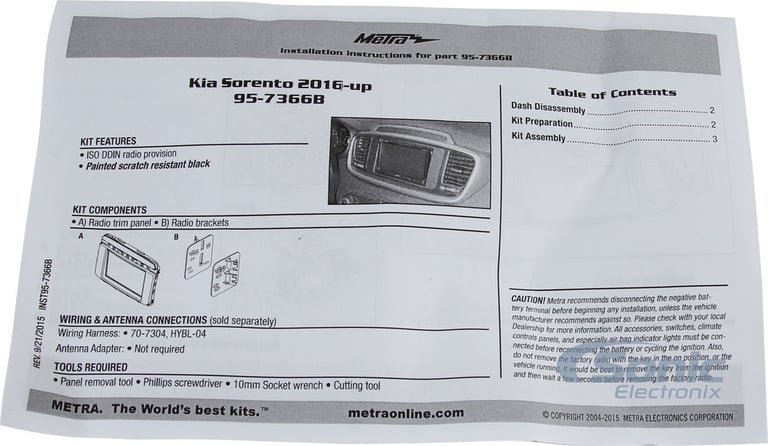 Metra 95-7366B Dash Kit Image 3