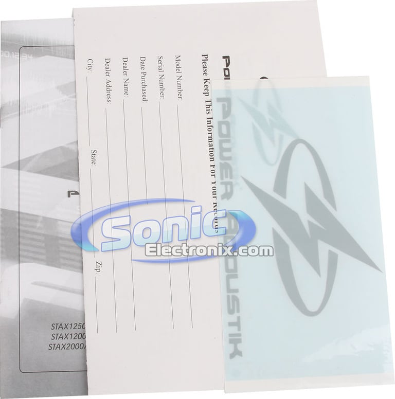 Power Acoustik STAX 2000/1D (STAX2000/1D) Image 9
