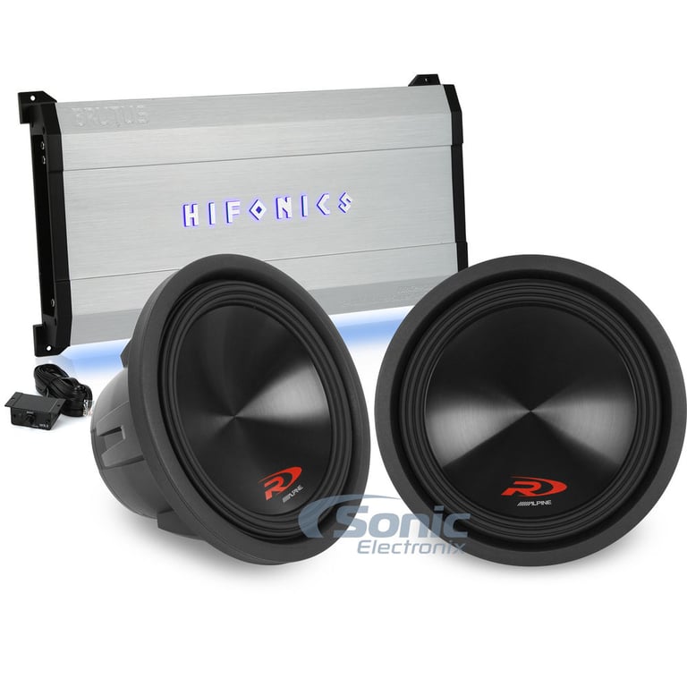 2000 Watt Dual 12" Alpine Type-R + Hifonics Bass Bundle Image 1