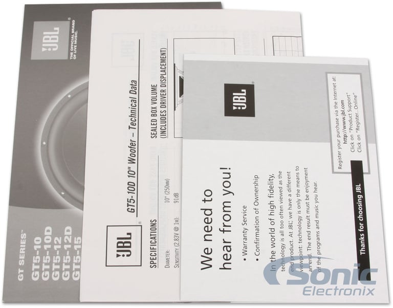JBL & Crunch, Dual 10" Subwoofer Bass Bundle Image 6