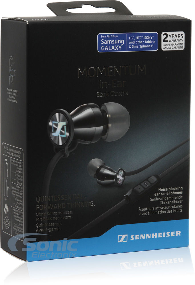 Sennheiser MOMENTUM 2.0 In-Ear Headphones M2IEG Black Chrome Image 9