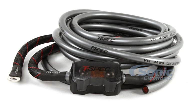 T-Spec OFC 4 Gauge Amp Kit  (V12-RAK4) Image 3