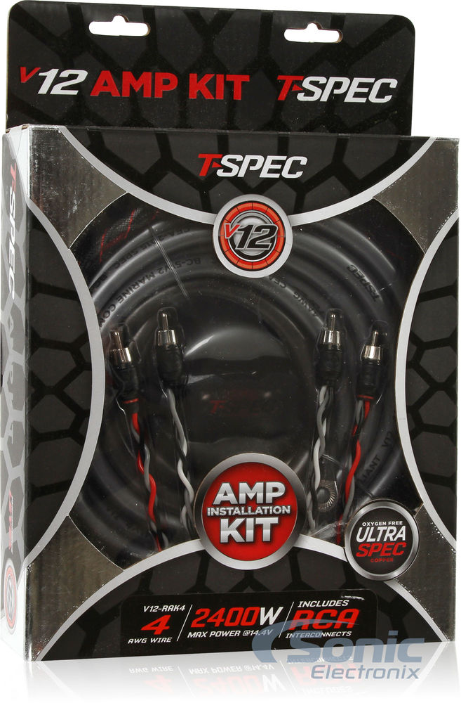 T-Spec OFC 4 Gauge Amp Kit  (V12-RAK4) Image 7