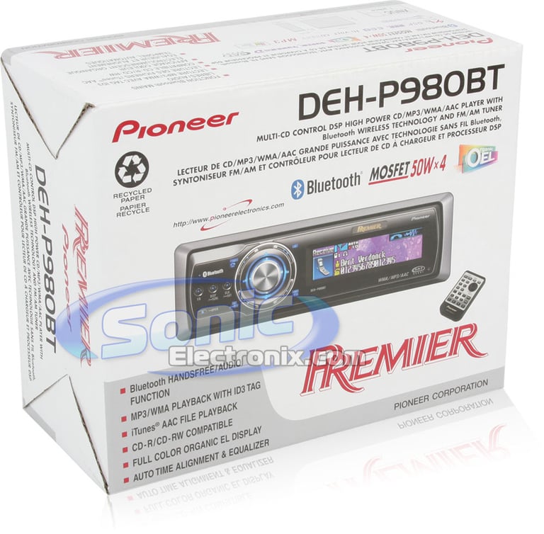 Pioneer Premier DEH-P980BT Factory R/B Image 13