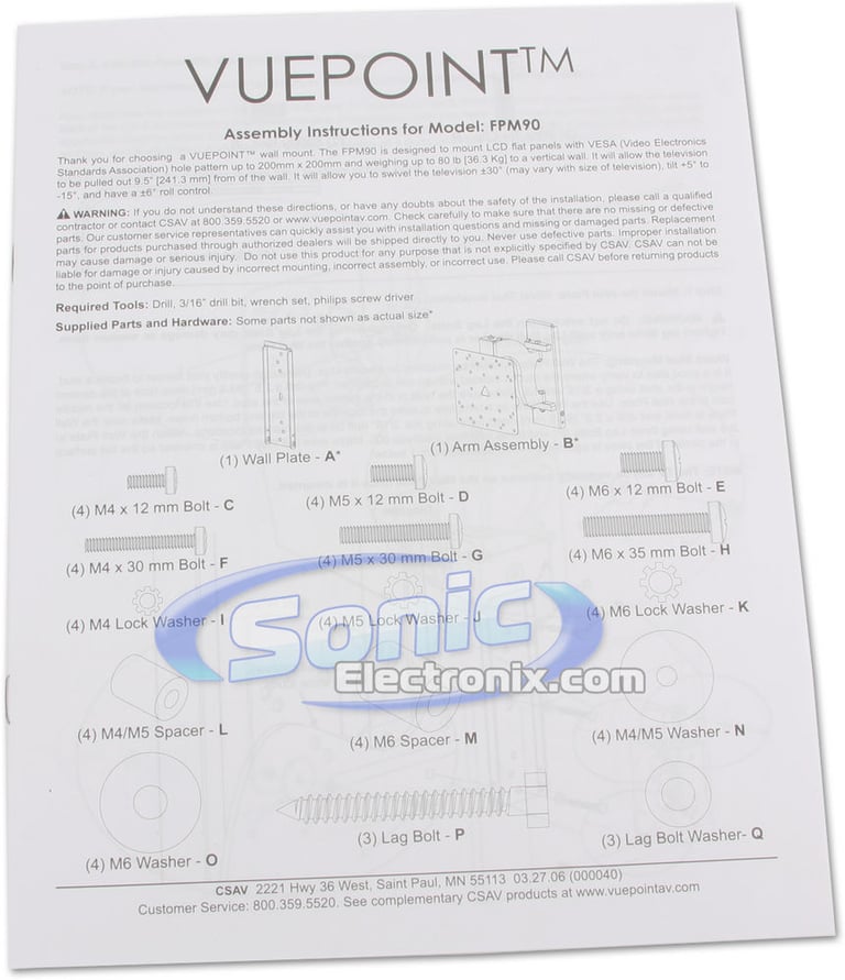 VuePoint FPM90S (FPM90 - Silver) by Sanus Image 6