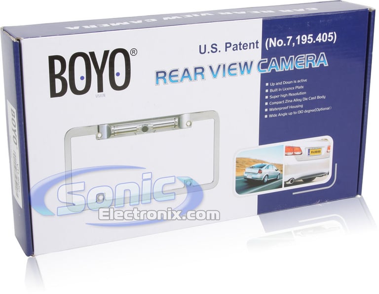 Zinc Alloy Die Cast License Plate Frame with Built-In Rear View Camera Image 6