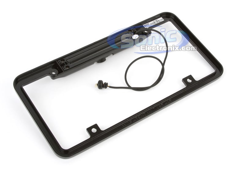 Zinc Alloy Die Cast License Plate Frame with Built-In Rear View Camera Image 3