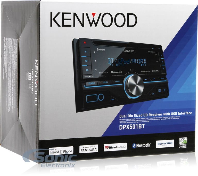 Kenwood DPX501BT Double DIN Car Stereo Package for Select 2005 - 2010 Ford Vehicles Image 8