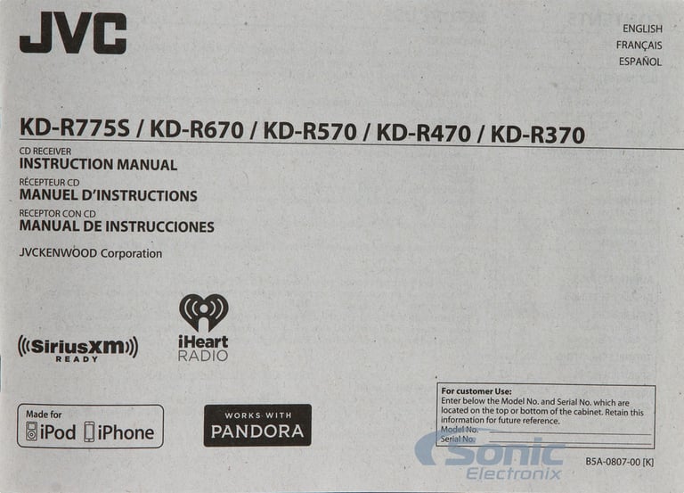 JVC KD-R670 Image 8