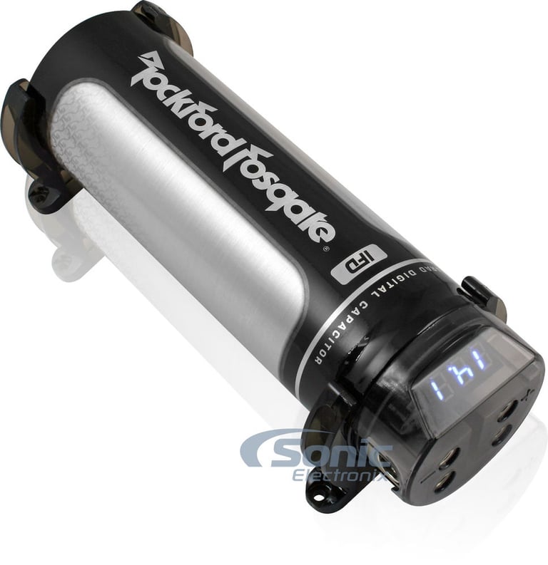 Rockford Fosgate 1.0 Farad Capacitor + 1200 Watt RMS Handling Amp Kit Image 2