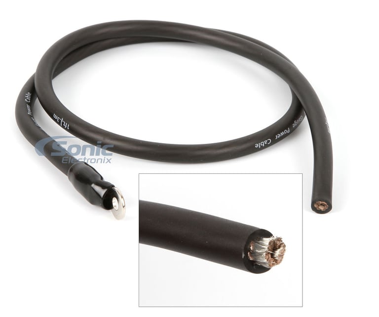 Stinger 1 Farad Capacitor + 1500 Watts RMS Handling OFC Amp Kit Image 9