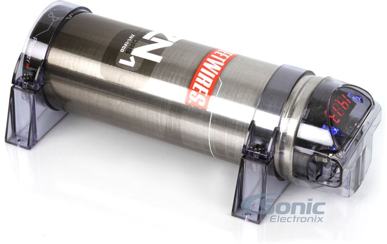 StreetWires 1 Farad Capacitor + 35% OFF 1000 Watts RMS Handling Amp Kit Image 2