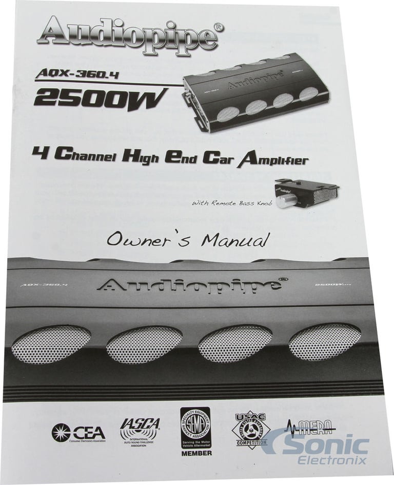 Audiopipe AQX-360.4 Image 7