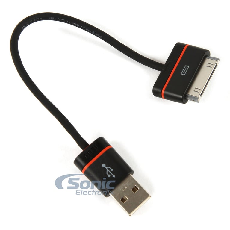iLuv iCB13BLK Premium iPad/iPhone/iPod Mini Sync & Charge Cable (5") Image 1