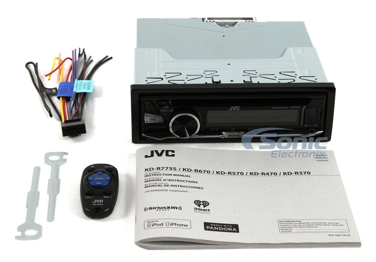 JVC CD/AM/FM Radio + 6-1/2" Car Speakers Package! (KD-PKR470) Image 9