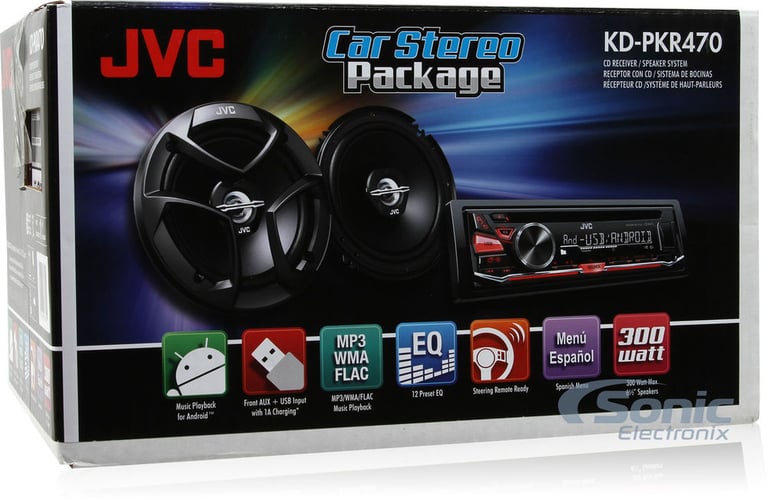 JVC CD/AM/FM Radio + 6-1/2" Car Speakers Package! (KD-PKR470) Image 16