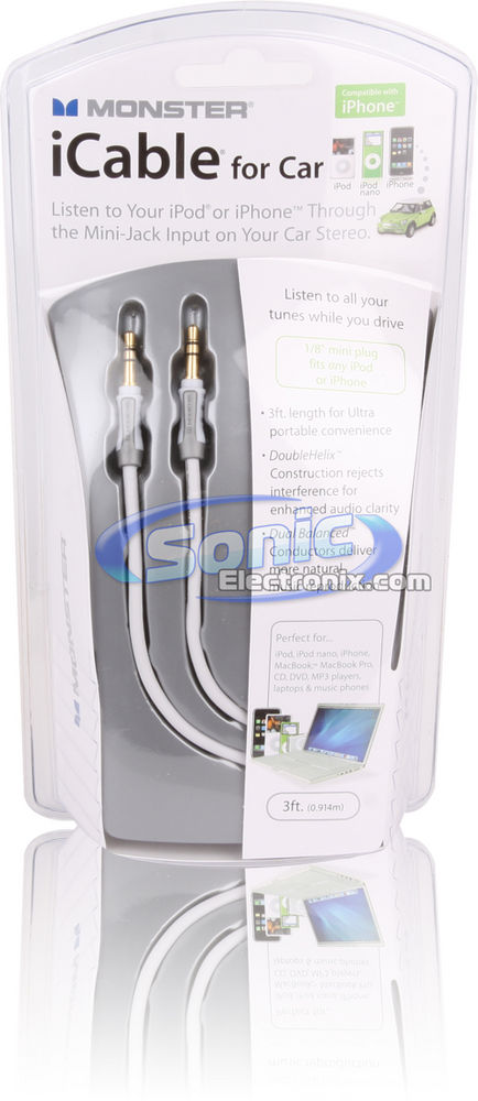 Monster Cable Mini-Jack to Mini-Jack iCable (A IC MINI IP-3 S) Image 2