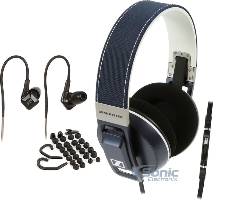 Sennheiser Urbanite XL (Denim) Over-ear + NVX EX10S In-Ear Monitors Image 1