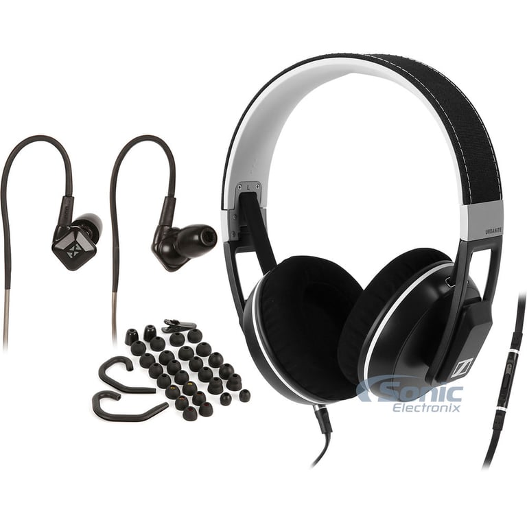 Sennheiser Urbanite XL (Black) + NVX EX10S In-Ear Monitors - Earbuds Image 1