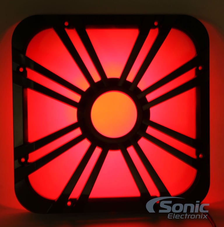 Kicker L710GLC Charcoal LED Grille for 10" L7 (11L710GLC) Image 4