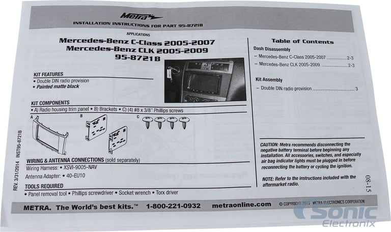 Metra 95-8721B Dash Kit Image 4