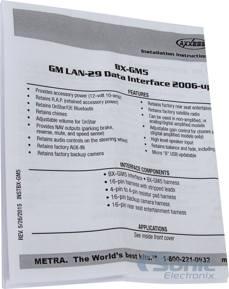 Axxess BX-GM5 Image 11