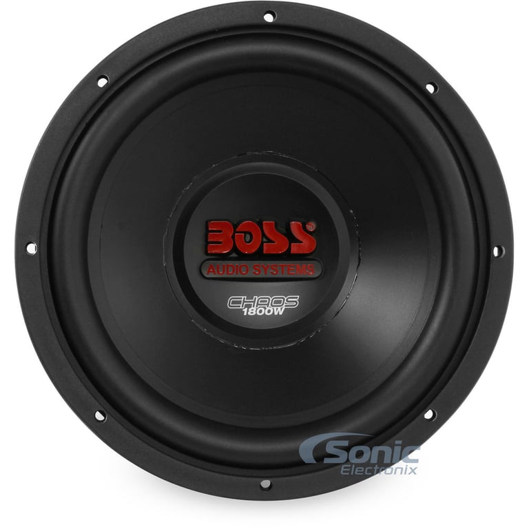 Boss 4000 Watt Max Dual 12" Chaos Series Amplified Bass Bundle Image 3