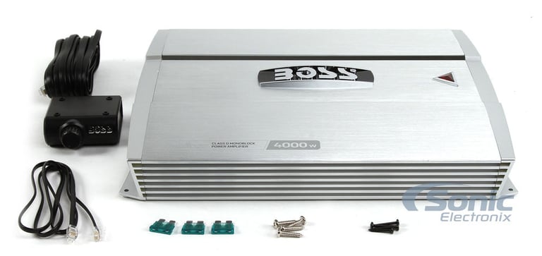 Boss 4000 Watt Max Dual 12" Chaos Series Amplified Bass Bundle Image 13