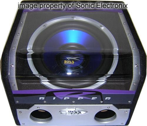Boss SBP-12 12" Subwoofer Loaded in Plexi-Glass Bandpass Box Image 1