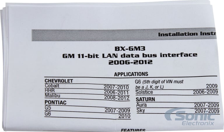 Axxess BX-GM3 Image 5