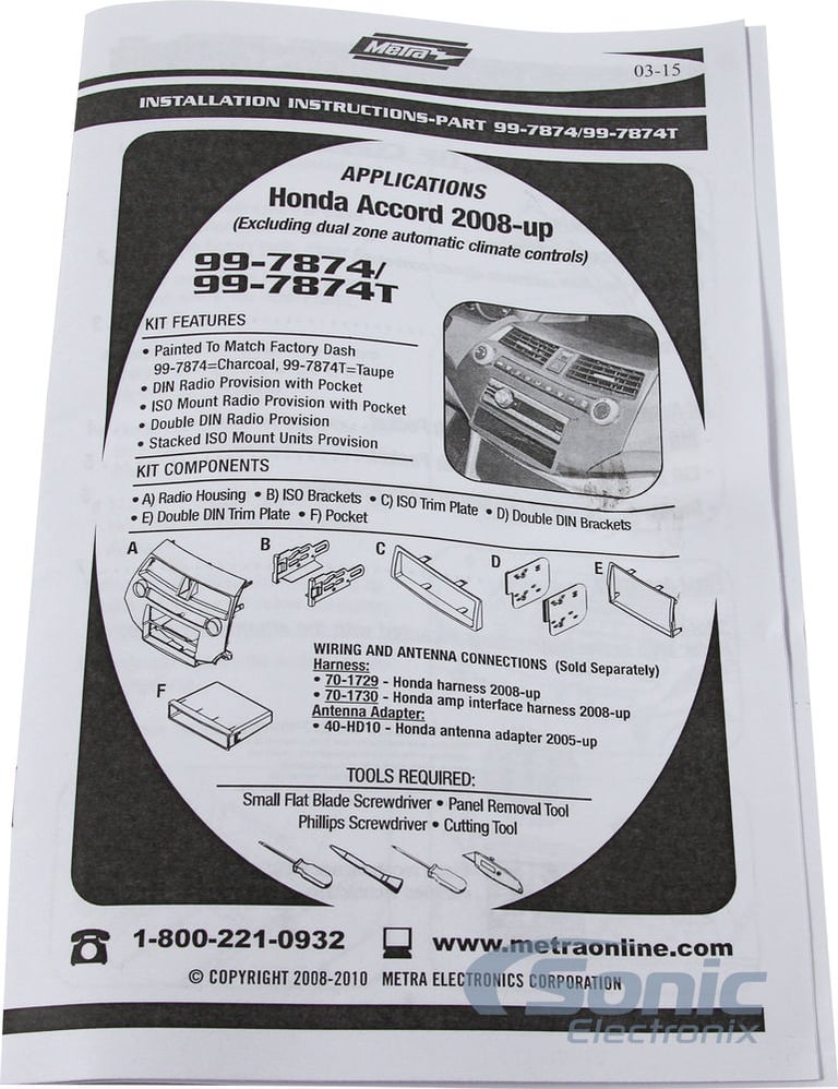 Metra 99-7874 Dash Kit Image 6