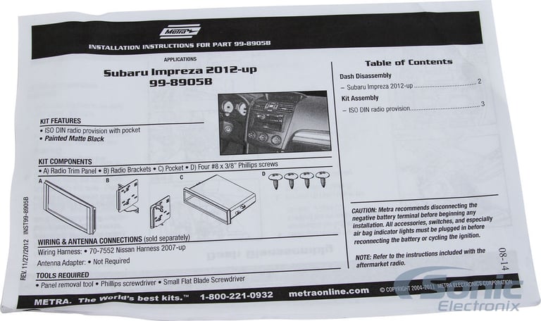 Metra 99-8905B Dash Kit Image 5