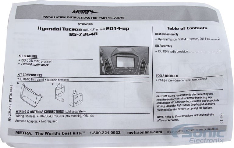 Metra 95-7364B Dash Kit Image 4