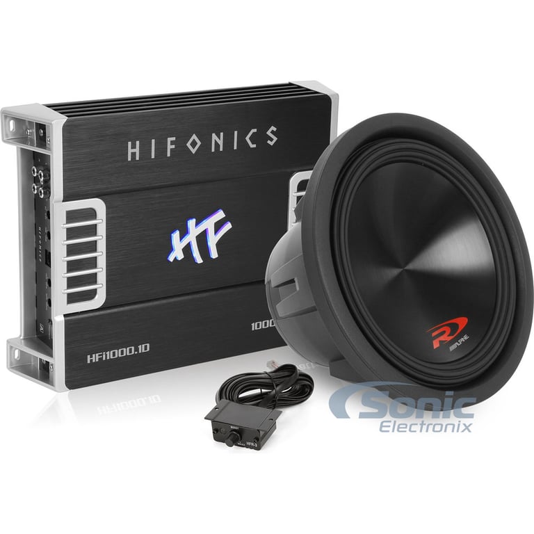 12" Alpine Type-R + Hifonics Monoblock Amplifier Image 1